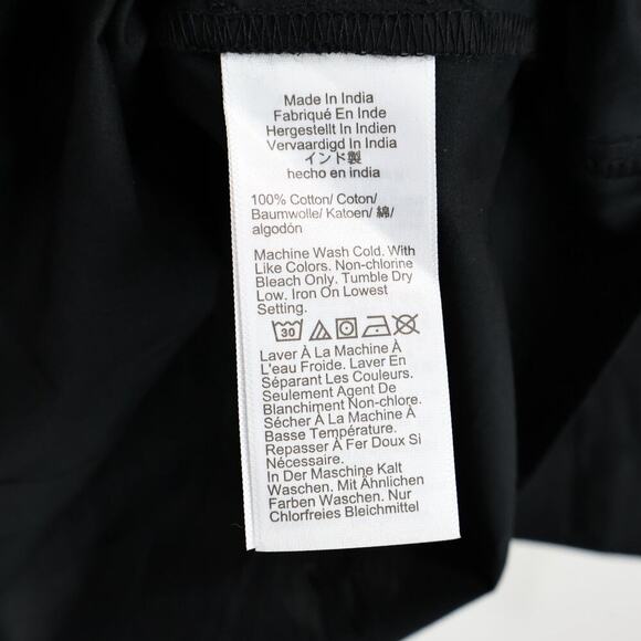 J.Crew Factory Button Up Cotton Poplin Shirt Signature Fit Black Size XL NWT - Picture 9 of 9